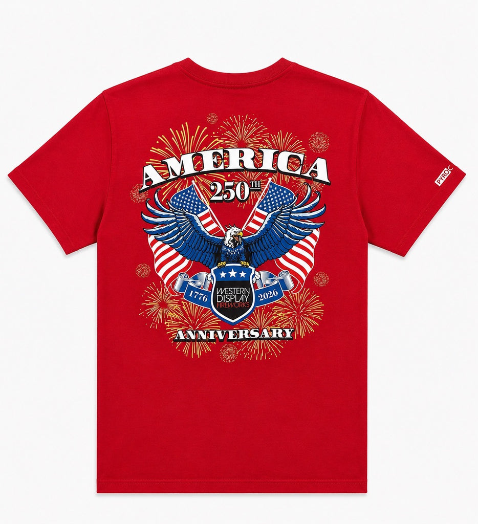 Short Sleeve 250th Anniversary Red Shirt